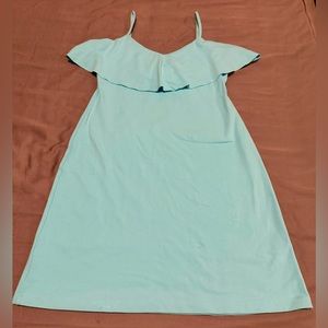 Susana Monaco Gwen Flutter Dress in Aquarium, Size XS